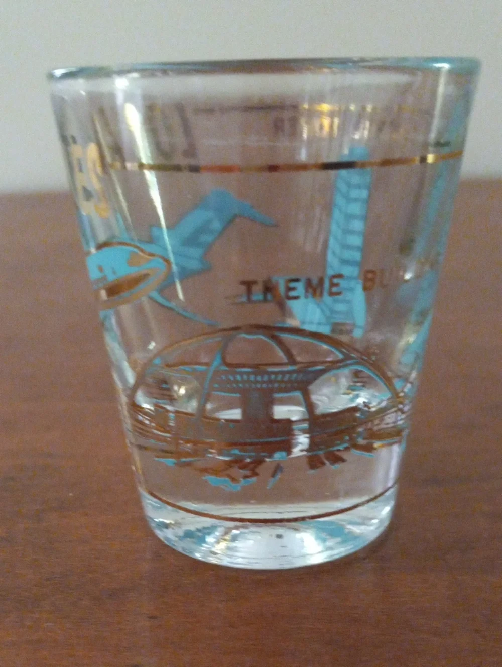1960s Los Angeles LAX Jet Airplane Souvenir Shot Glass MCM